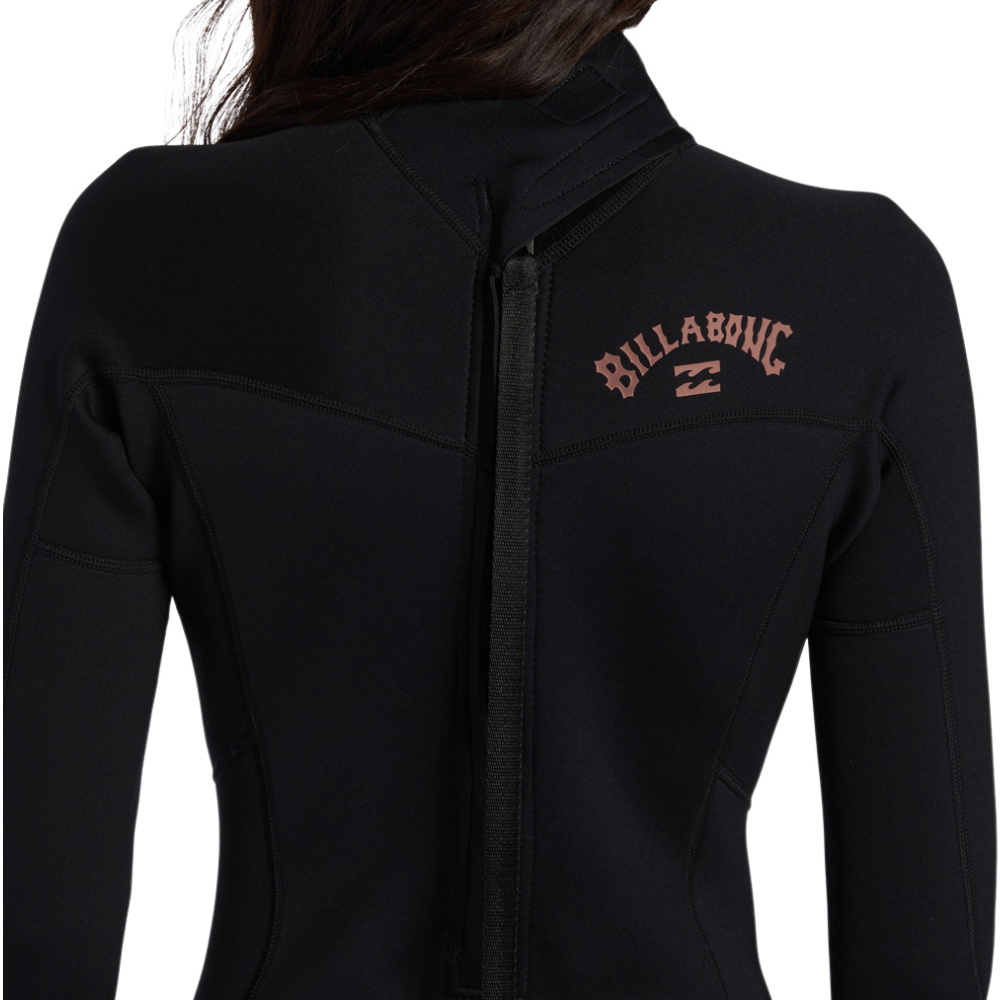 2025 Billabong Womens Foil 5/4mm Back Zip Wetsuit ABJW100186 - Black